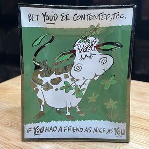 Vintage HOUZE ART glass tray